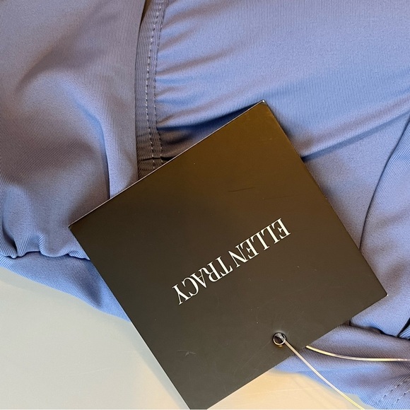 NWT Ellen Tracy Stone Blue One Piece Swimsuit 10 - Picture 5 of 6